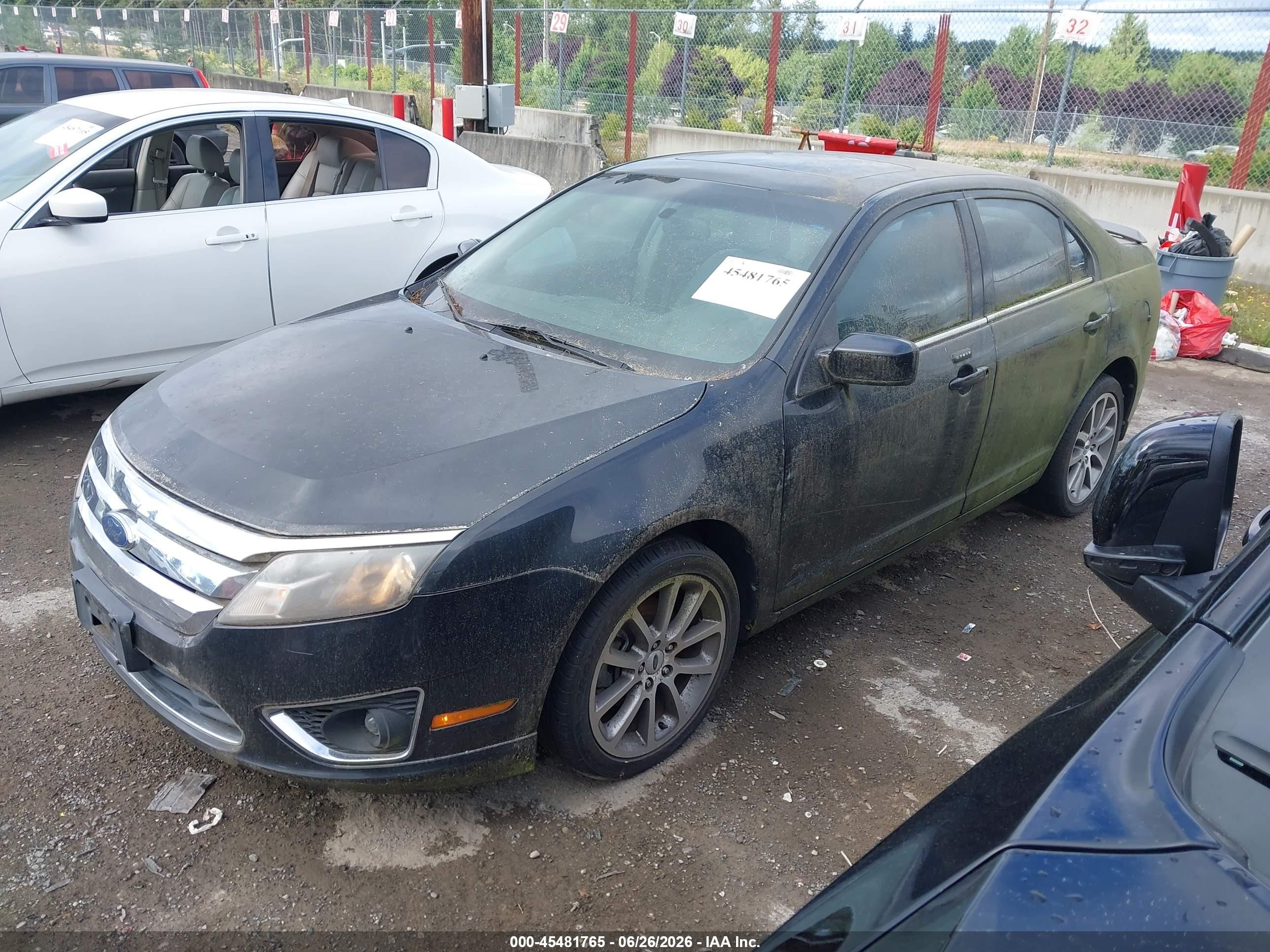 2010 Ford Fusion Sel Черный vin: 3FAHP0CG9AR165186