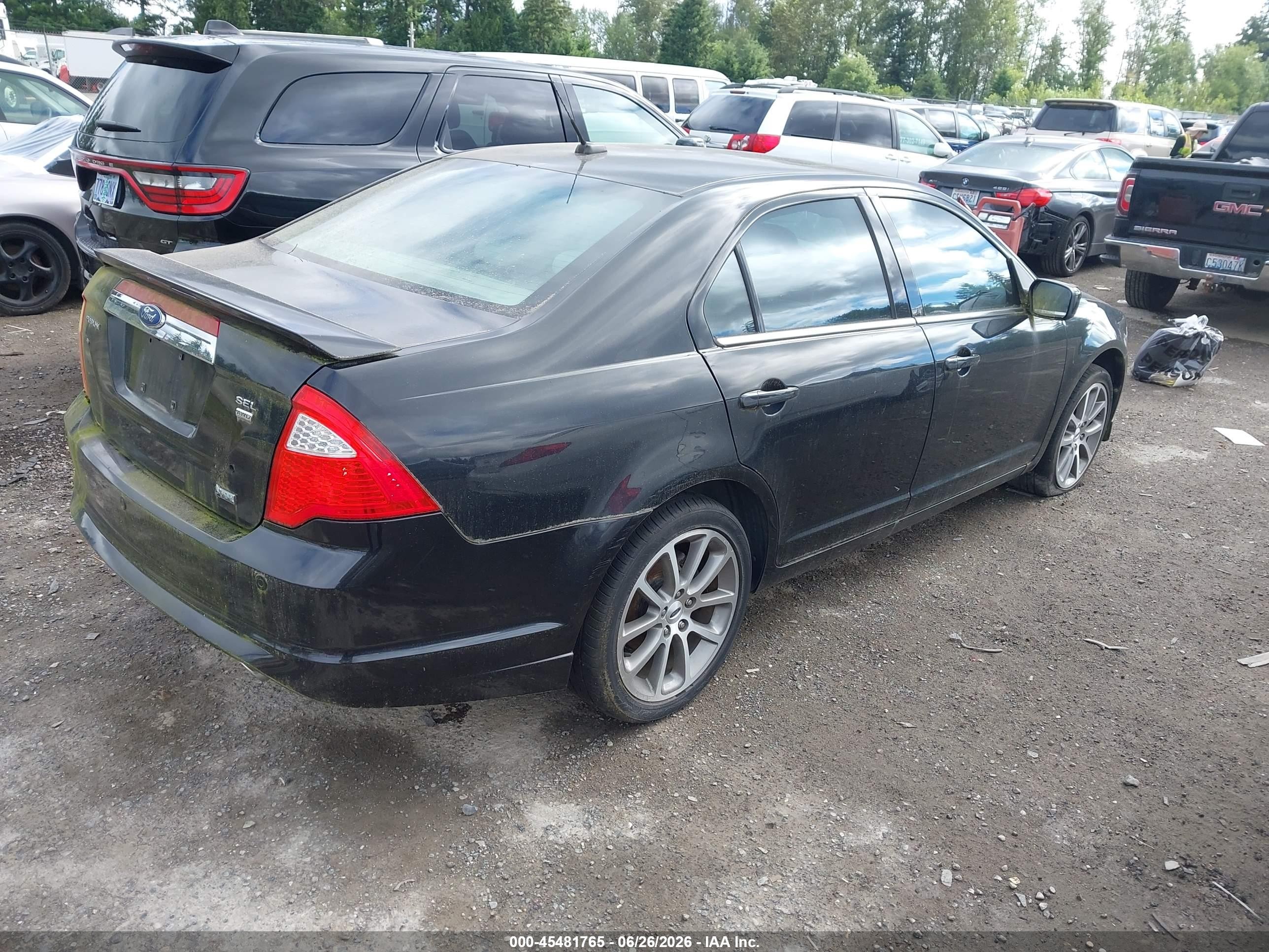 2010 Ford Fusion Sel Черный vin: 3FAHP0CG9AR165186