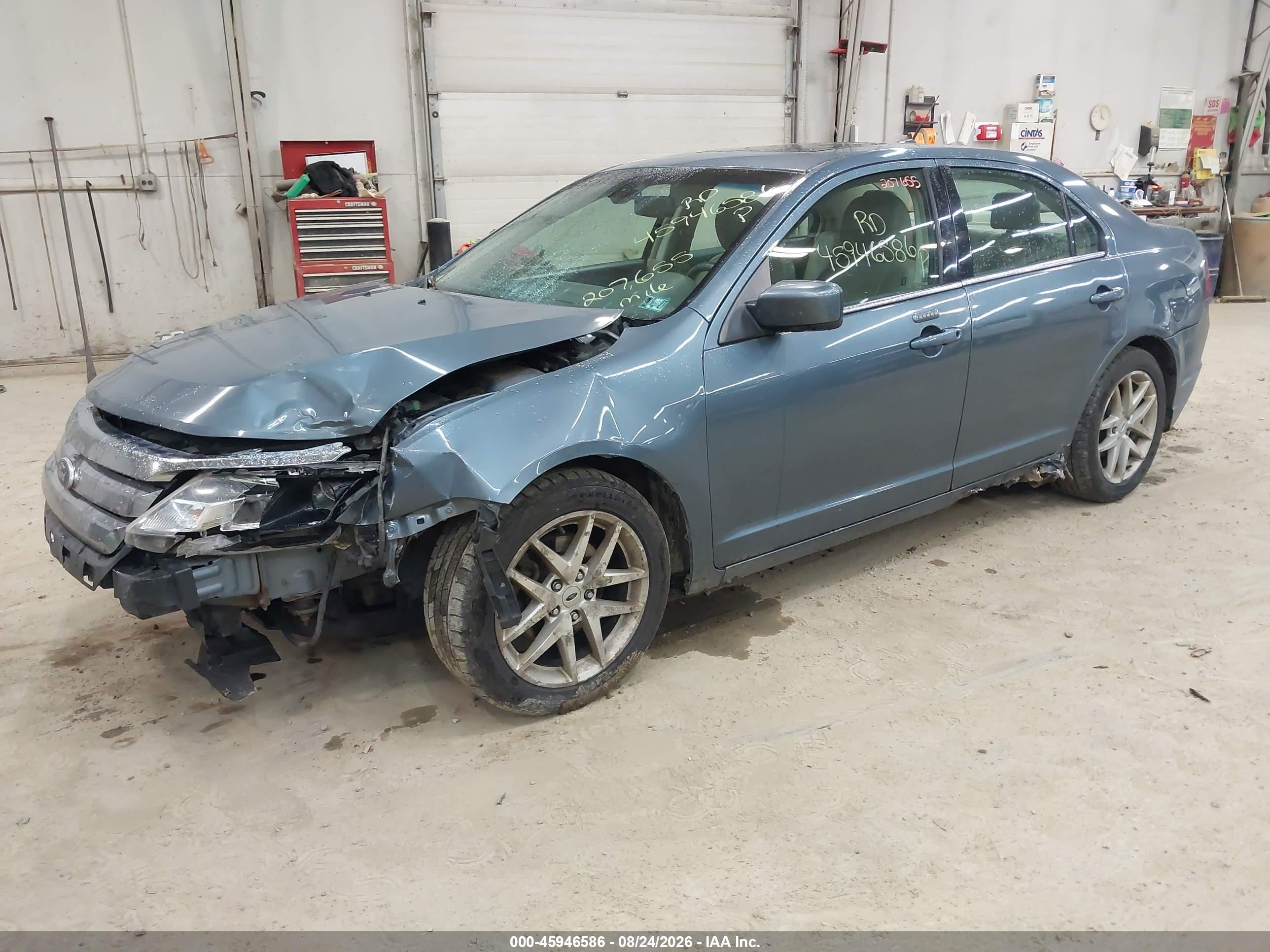 2012 Ford Fusion Sel Blue vin: 3FAHP0CG9CR319334