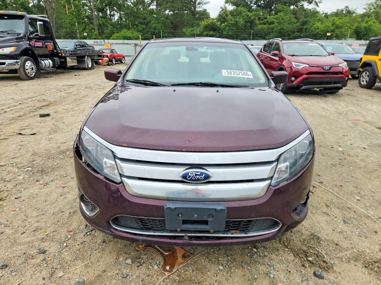 2012 Ford Fusion Sel Burgundy vin: 3FAHP0CG9CR347487