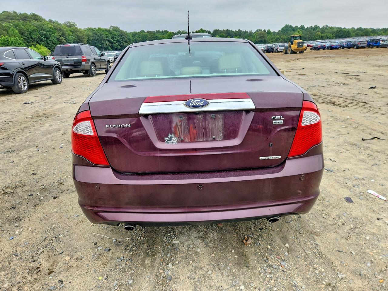 2012 Ford Fusion Sel Burgundy vin: 3FAHP0CG9CR347487