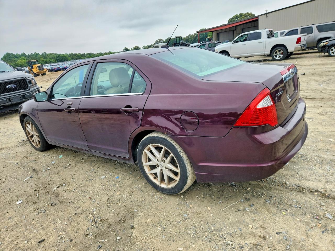 2012 Ford Fusion Sel Burgundy vin: 3FAHP0CG9CR347487