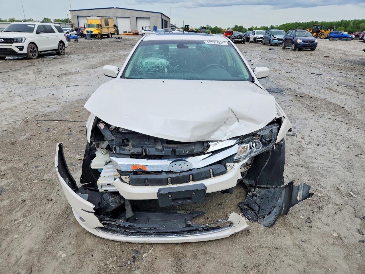 2012 Ford Fusion Sel White vin: 3FAHP0CGXCR390980
