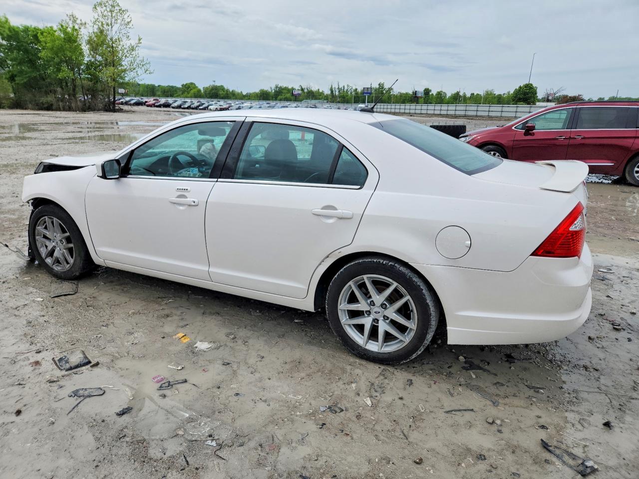 2012 Ford Fusion Sel White vin: 3FAHP0CGXCR390980