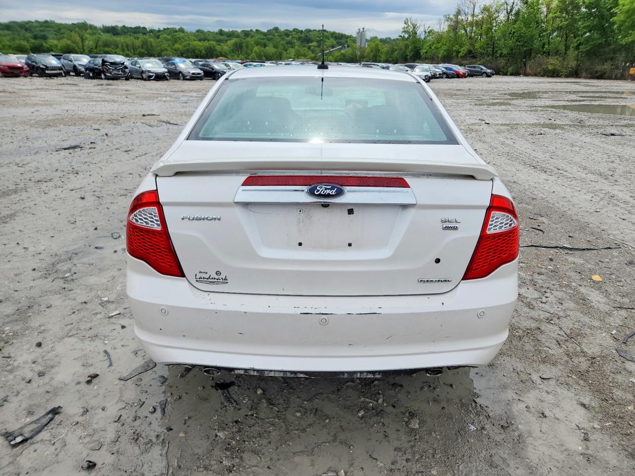 2012 Ford Fusion Sel White vin: 3FAHP0CGXCR390980