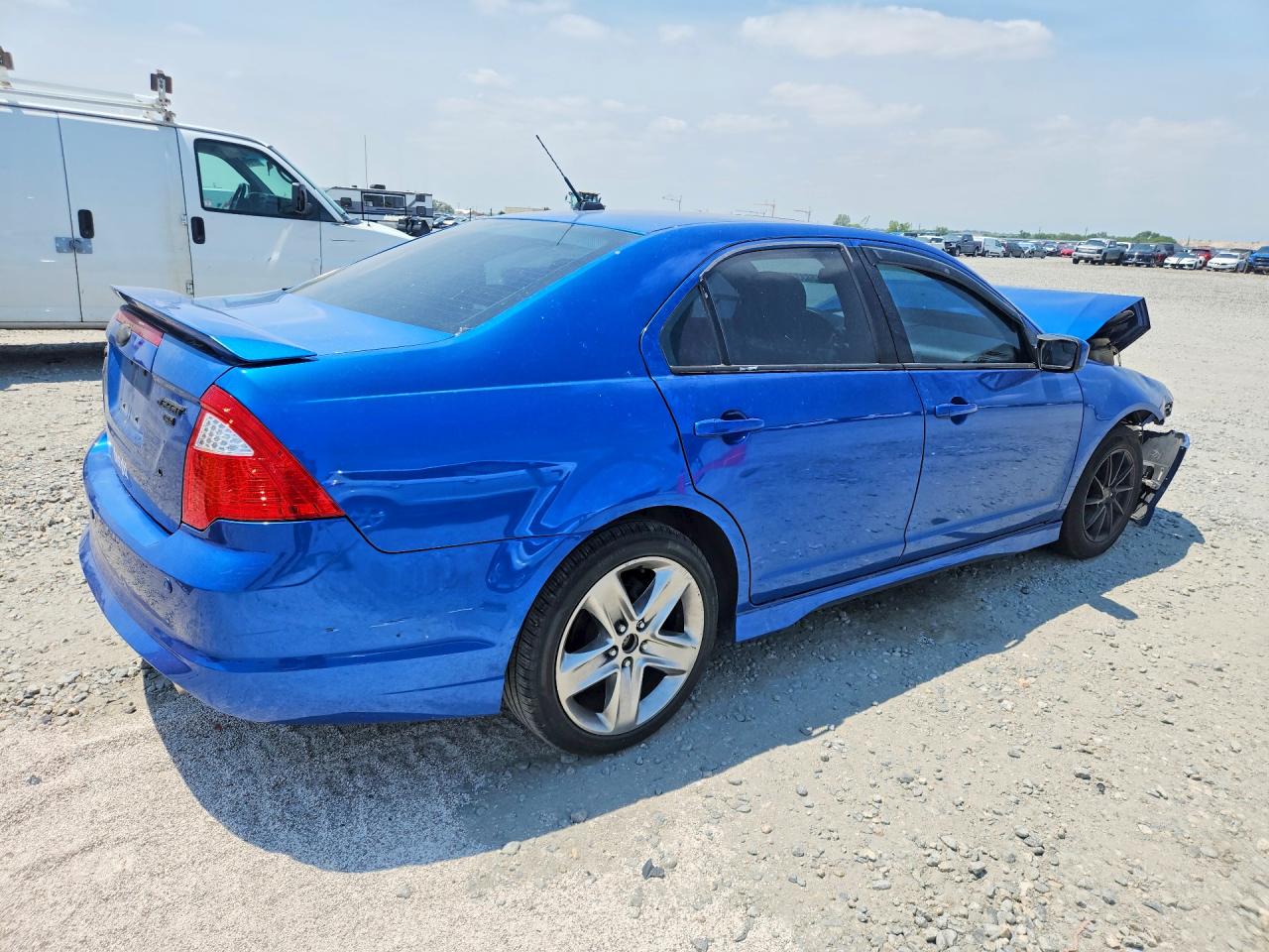2011 Ford Fusion Sport Blue vin: 3FAHP0DC1BR201322