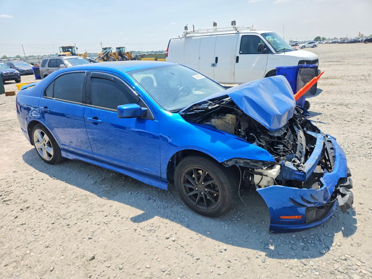 2011 Ford Fusion Sport Blue vin: 3FAHP0DC1BR201322