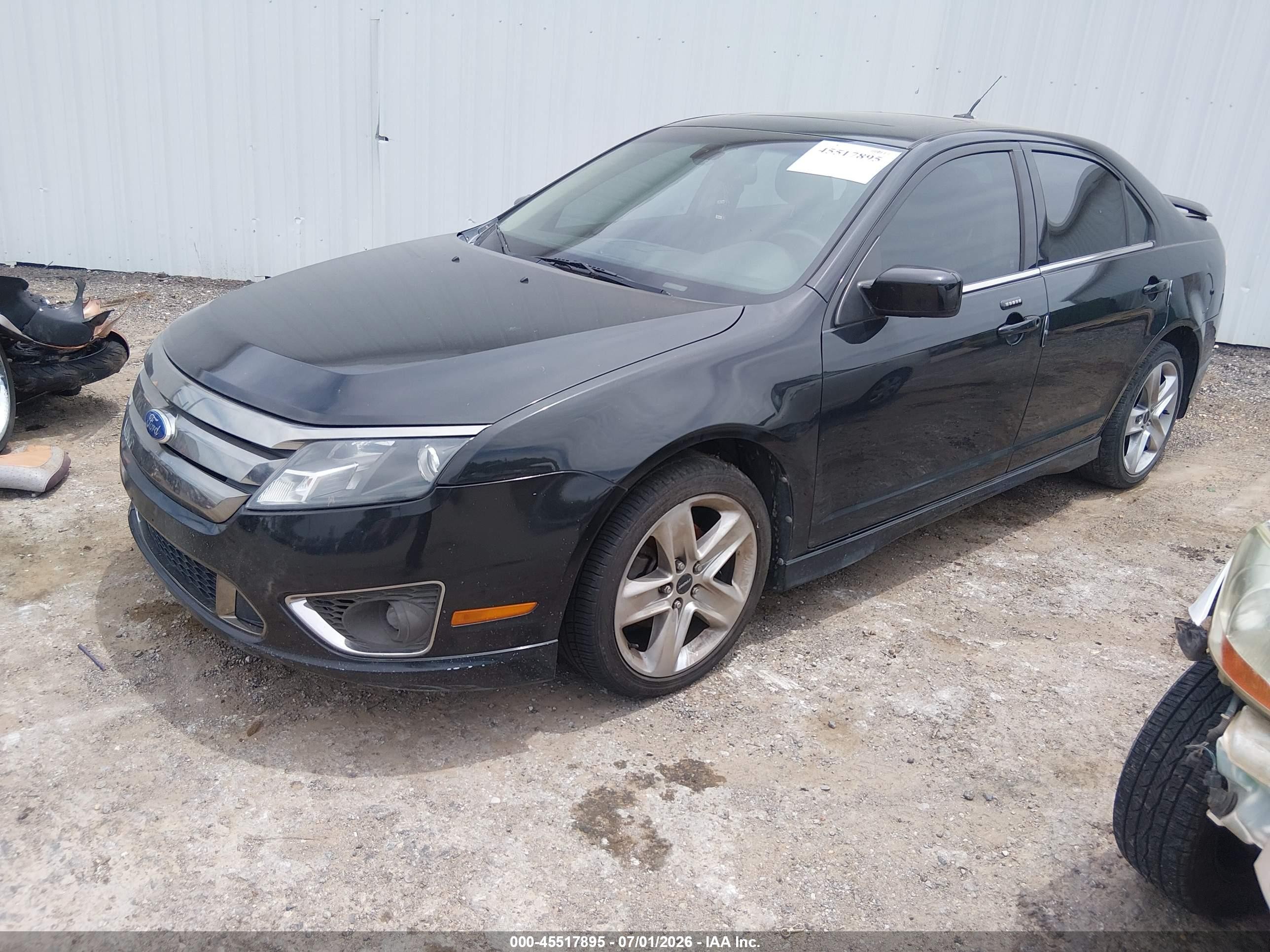 2011 Ford Fusion Sport Черный vin: 3FAHP0DC4BR250420