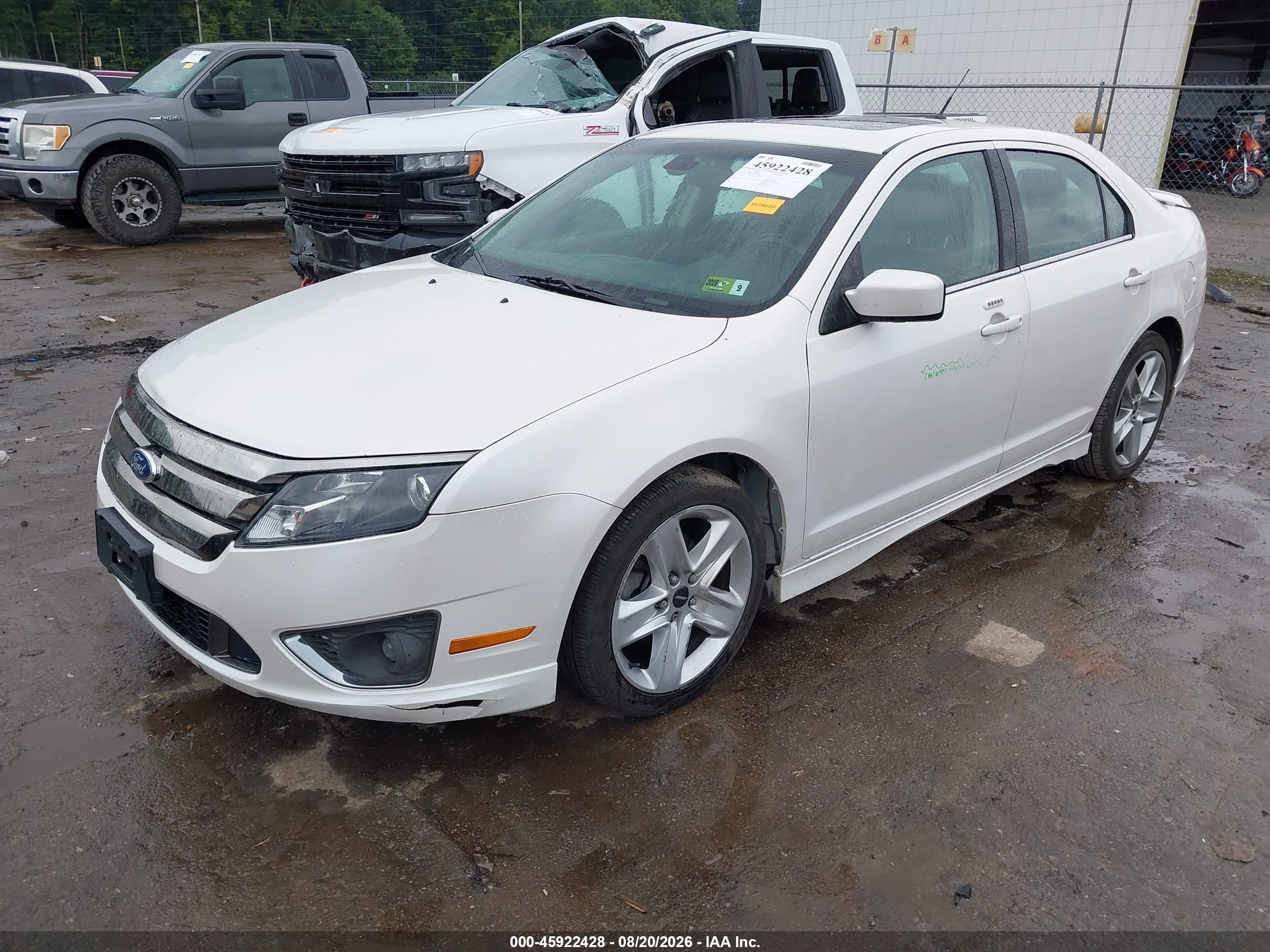 2011 Ford Fusion Sport White vin: 3FAHP0DC4BR307845