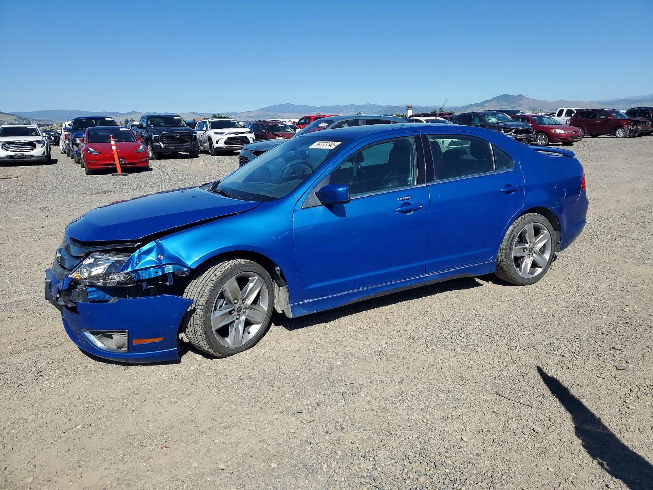2011 Ford Fusion Sport Blue vin: 3FAHP0DCXBR235467