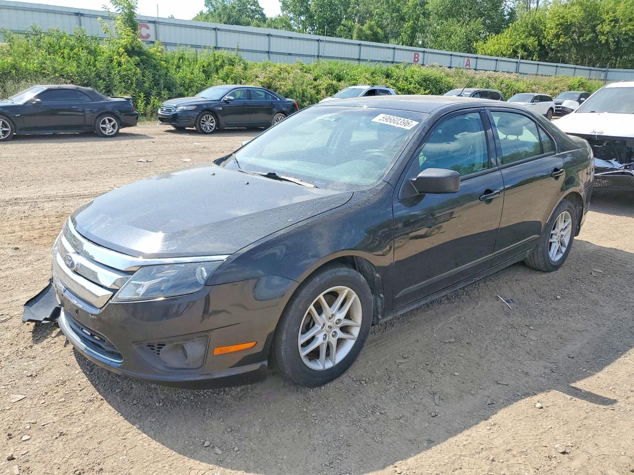 2012 Ford Fusion S Черный vin: 3FAHP0GA0CR249194