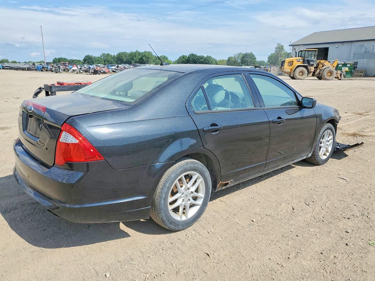 2012 Ford Fusion S Black vin: 3FAHP0GA0CR249194