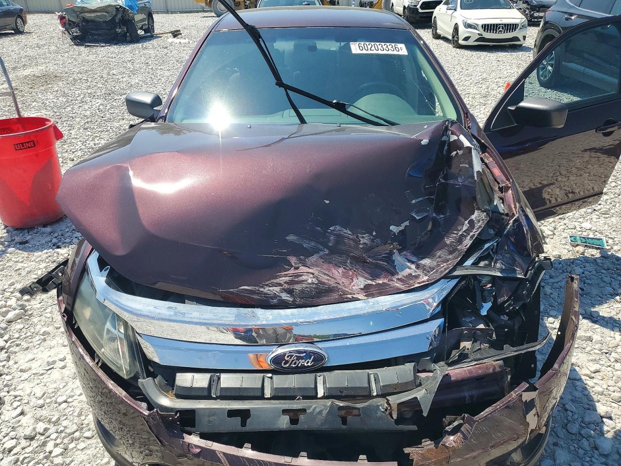 2012 Ford Fusion S Бордовый vin: 3FAHP0GA0CR356066