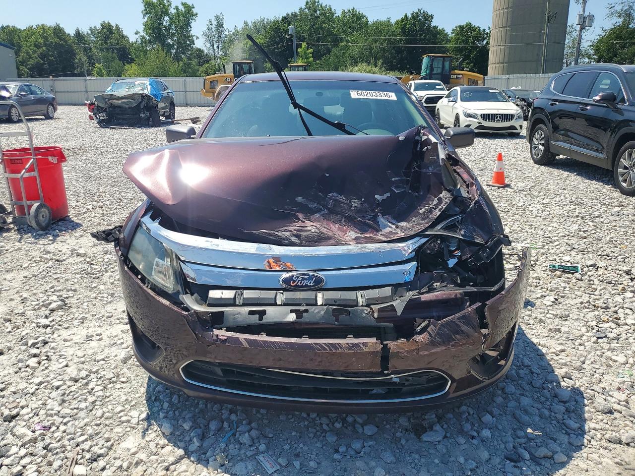 2012 Ford Fusion S Бордовый vin: 3FAHP0GA0CR356066