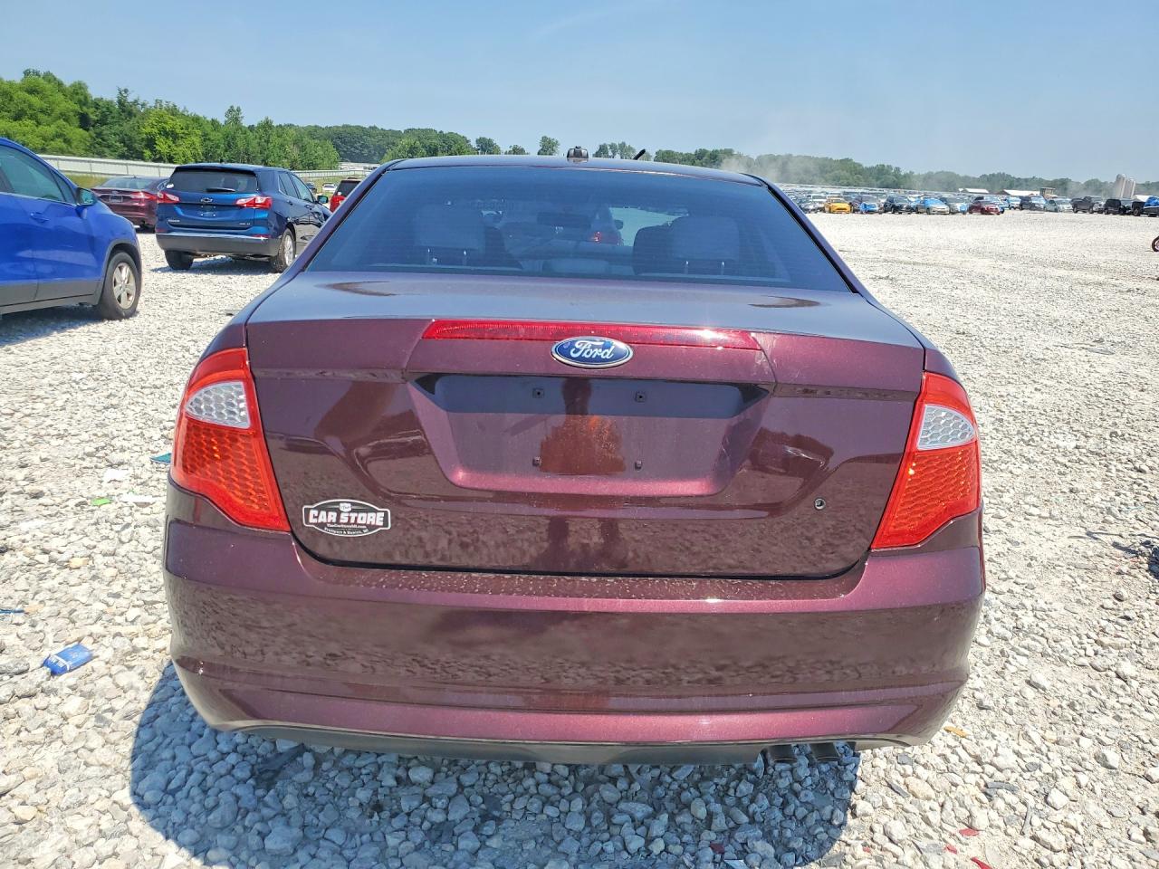 2012 Ford Fusion S Бордовый vin: 3FAHP0GA0CR356066