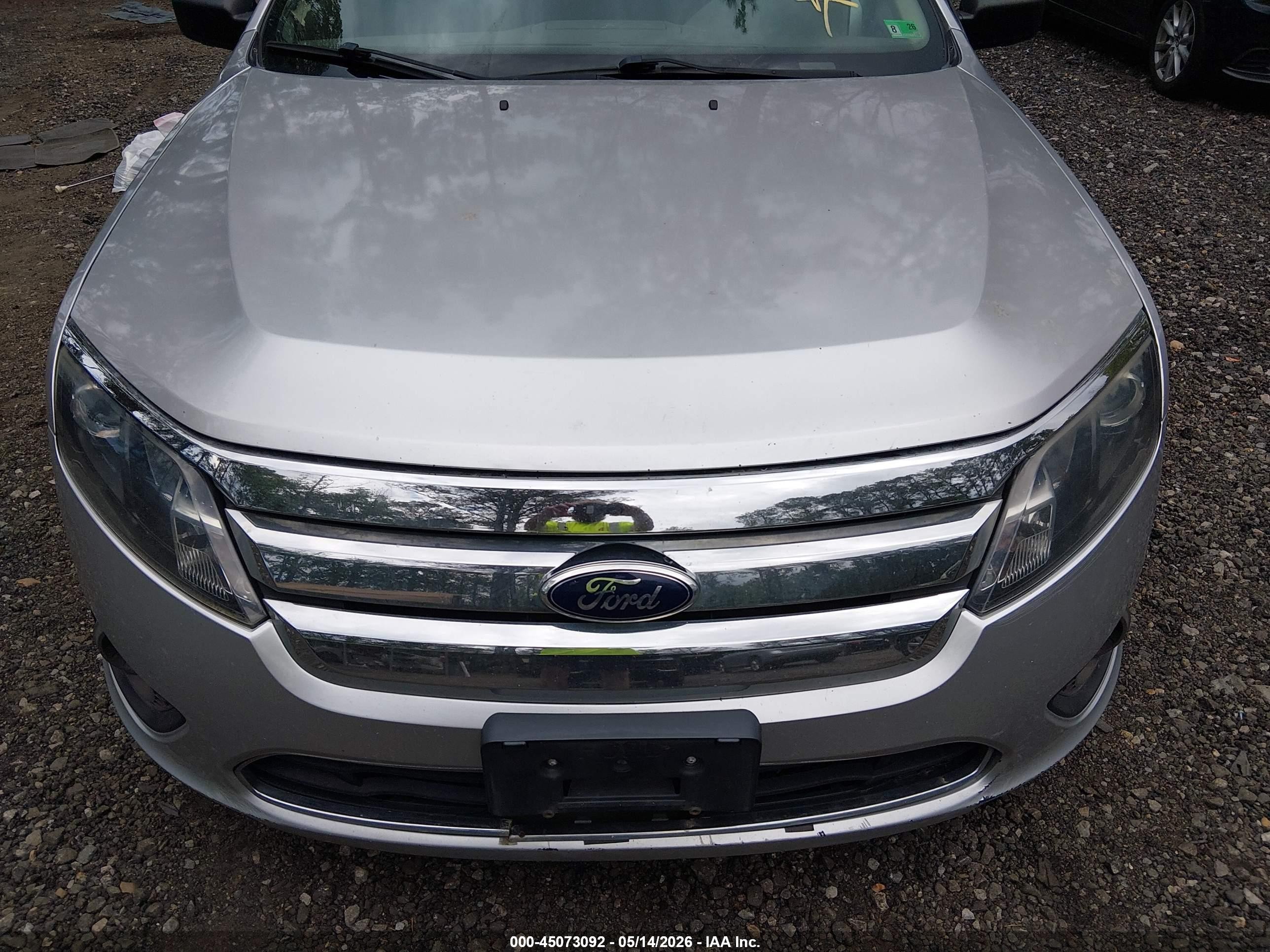 2012 Ford Fusion S Silver vin: 3FAHP0GA1CR347585