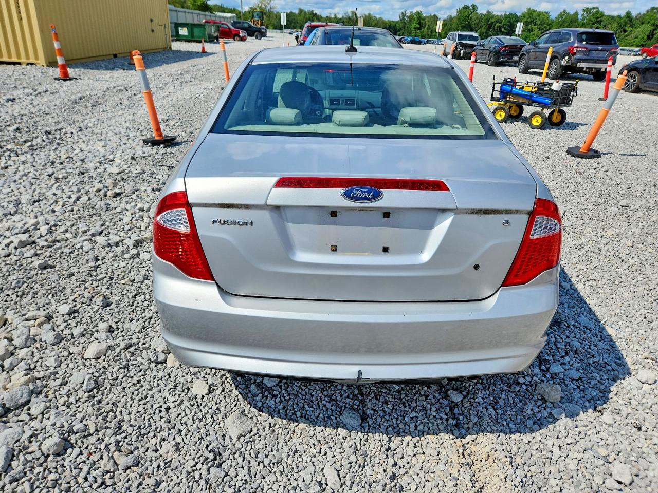 2010 Ford Fusion S Silver vin: 3FAHP0GA3AR208488