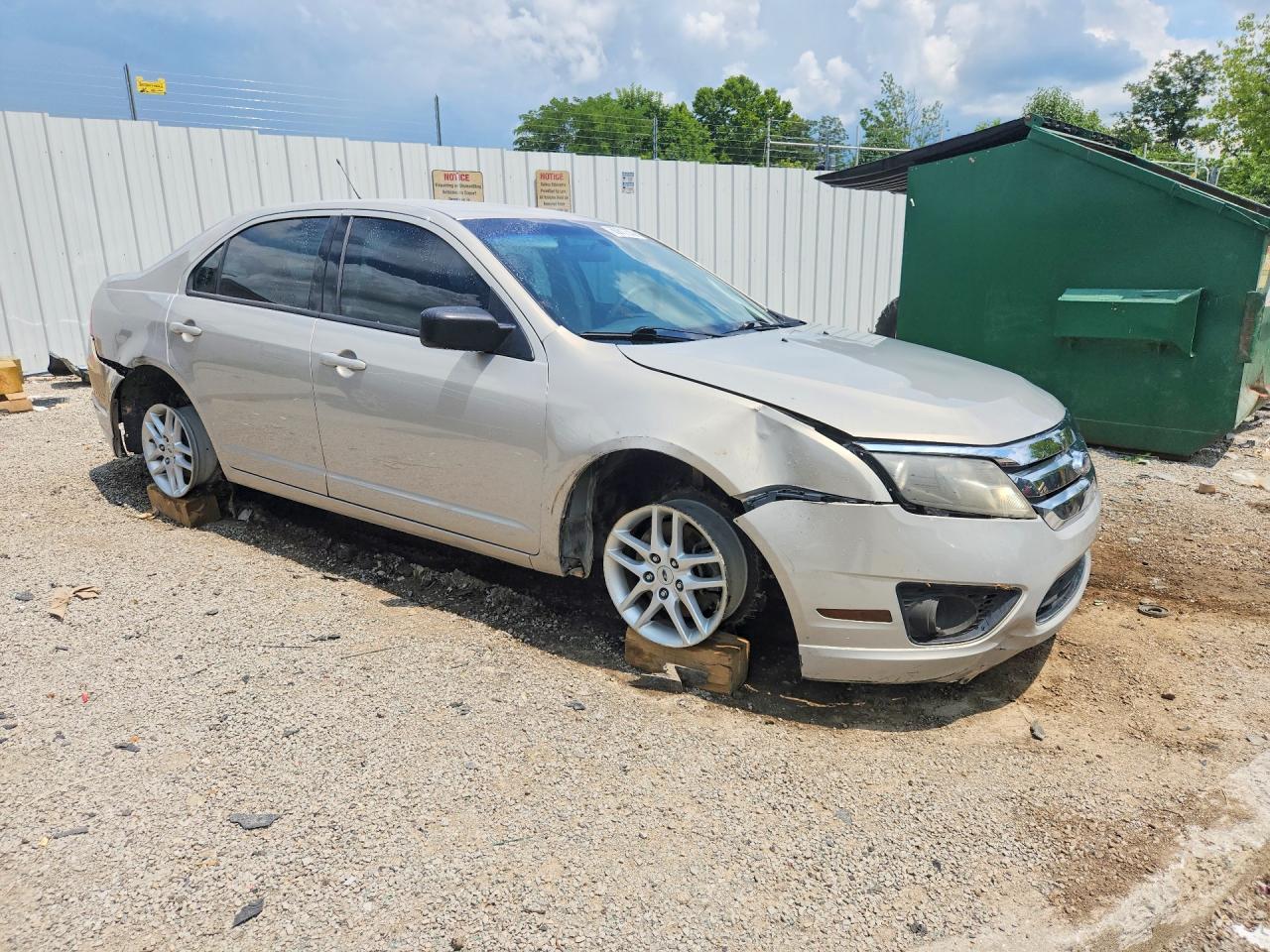 2010 Ford Fusion S Silver vin: 3FAHP0GA3AR430089