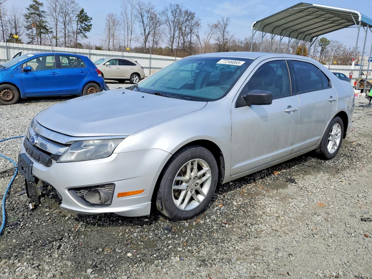 2012 Ford Fusion S Silver vin: 3FAHP0GA3CR117854