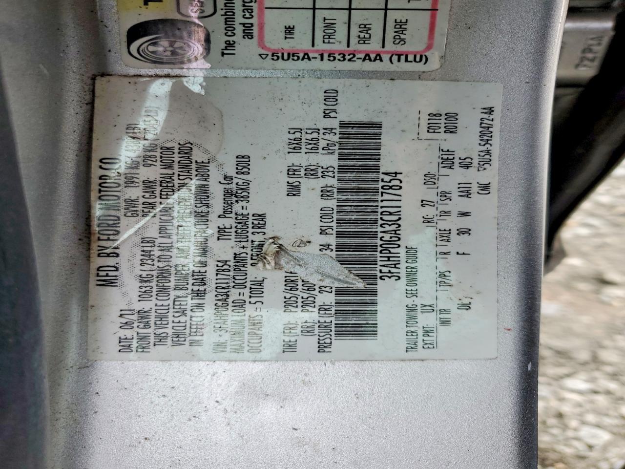 2012 Ford Fusion S Silver vin: 3FAHP0GA3CR117854