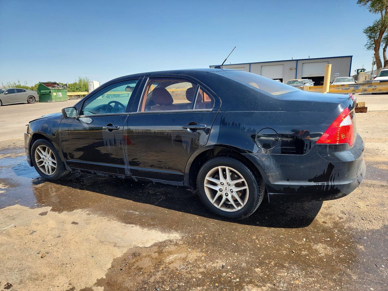 2012 Ford Fusion S Black vin: 3FAHP0GA3CR119278