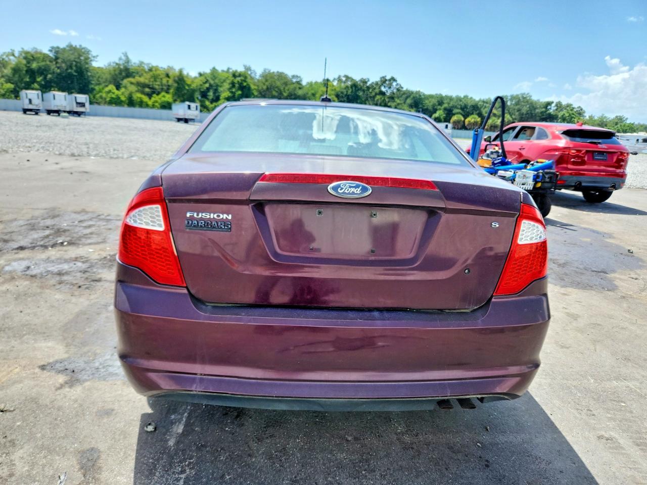 2011 Ford Fusion S Бордовый vin: 3FAHP0GA5BR230980