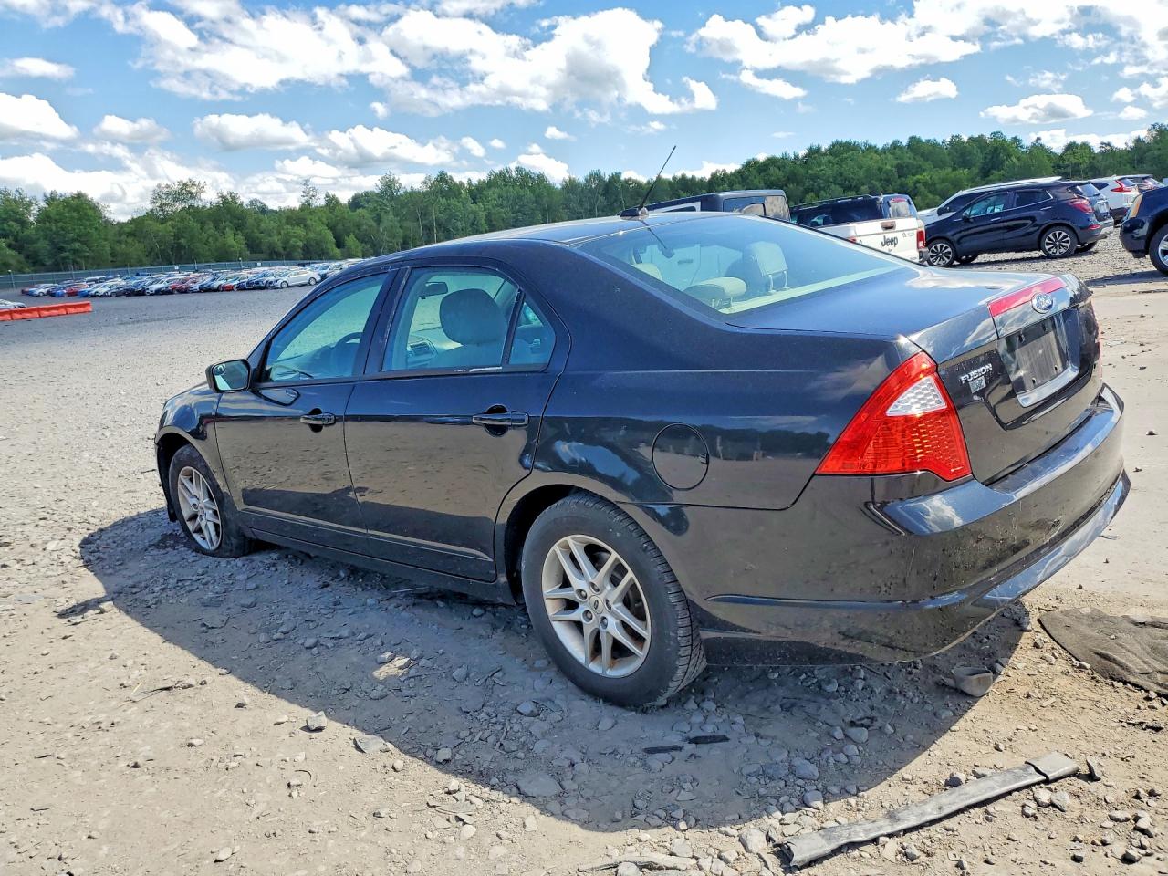 2012 Ford Fusion S Black vin: 3FAHP0GA5CR449889