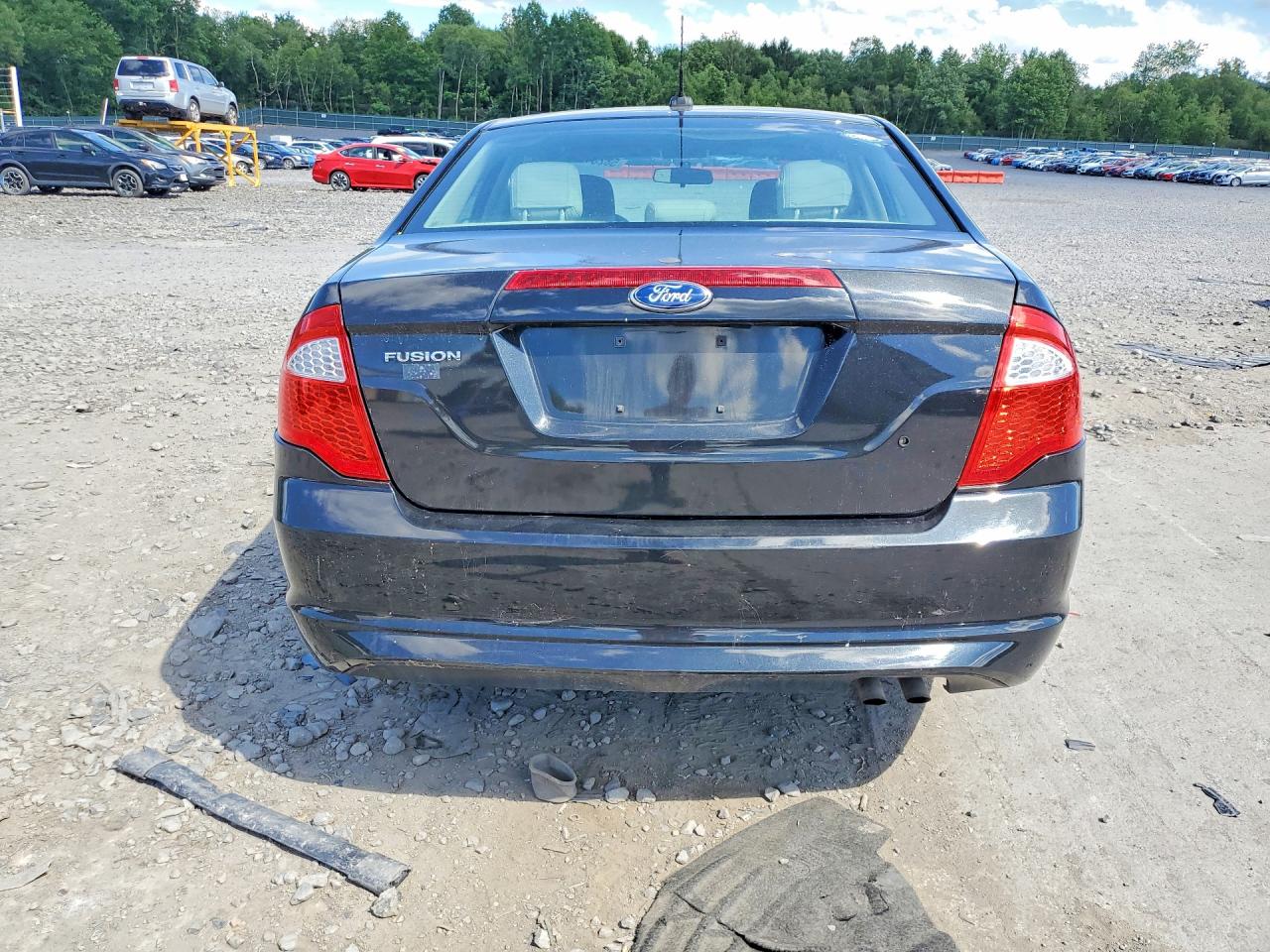 2012 Ford Fusion S Black vin: 3FAHP0GA5CR449889