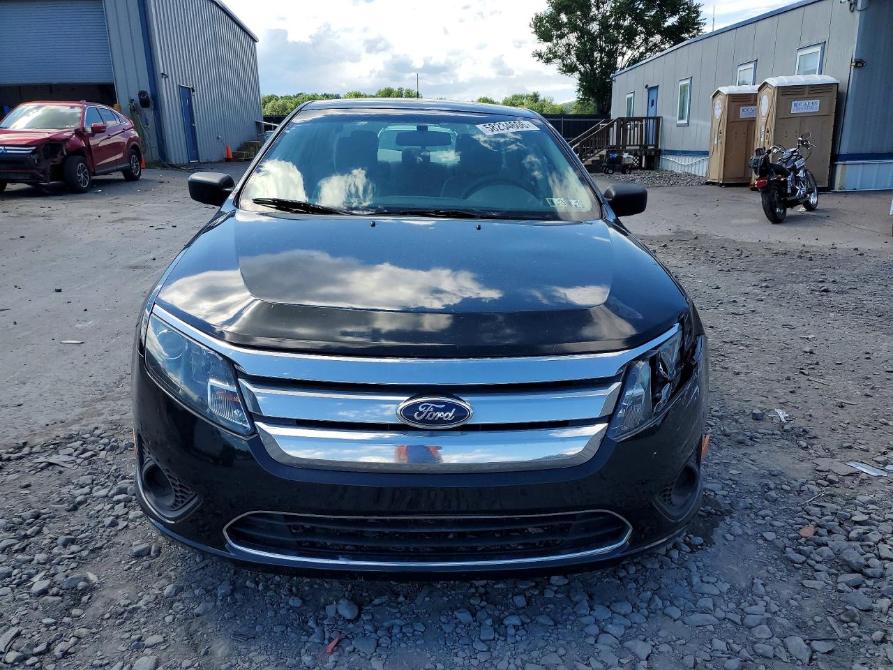 2012 Ford Fusion S Black vin: 3FAHP0GA5CR449889