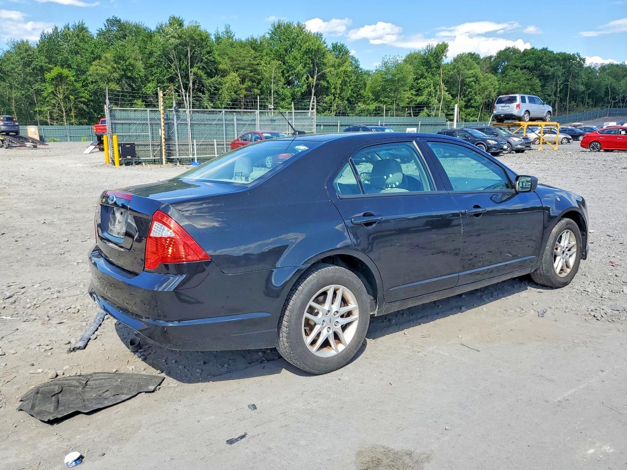 2012 Ford Fusion S Black vin: 3FAHP0GA5CR449889