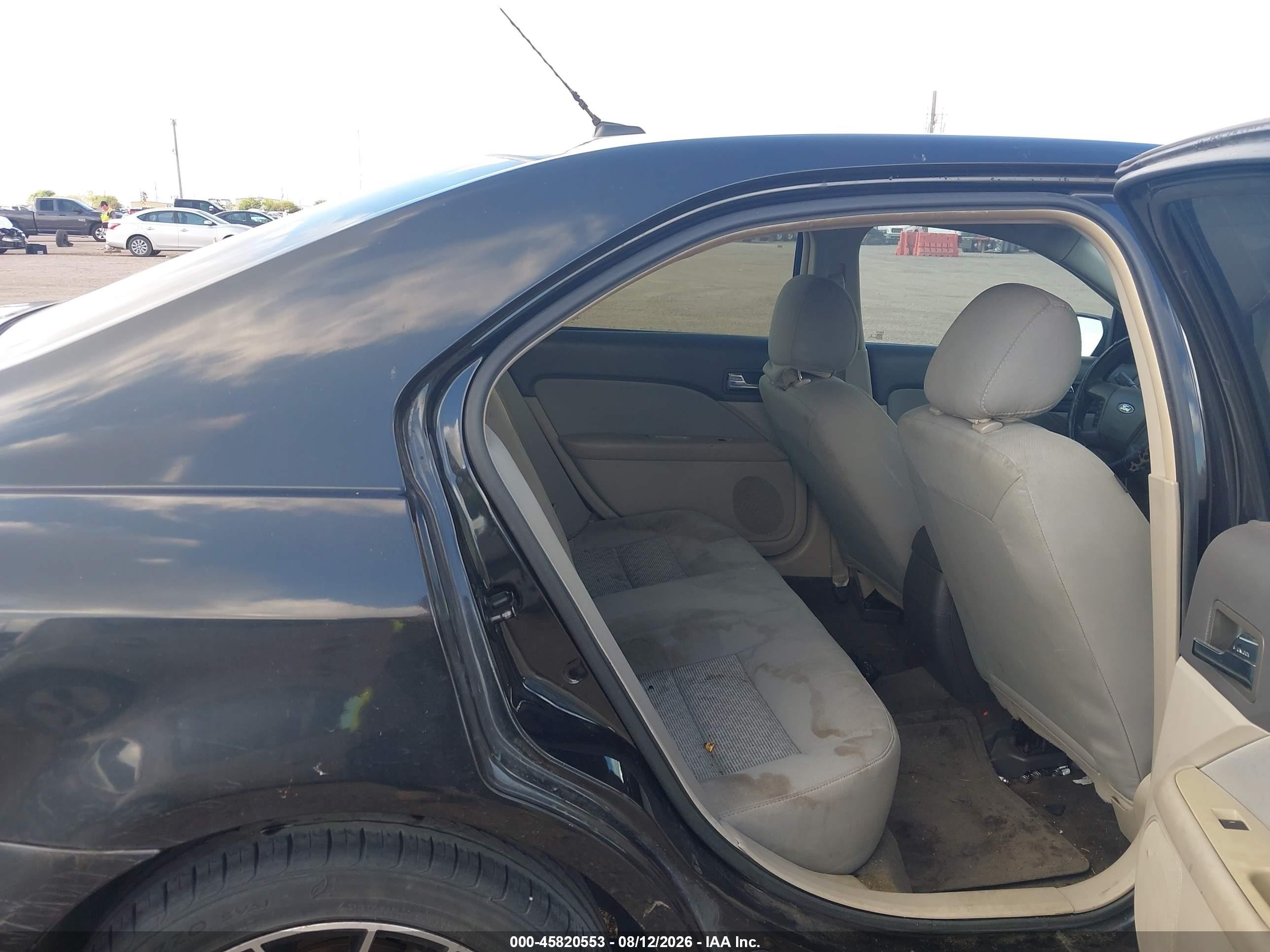 2012 Ford Fusion S Black vin: 3FAHP0GA5CR449892