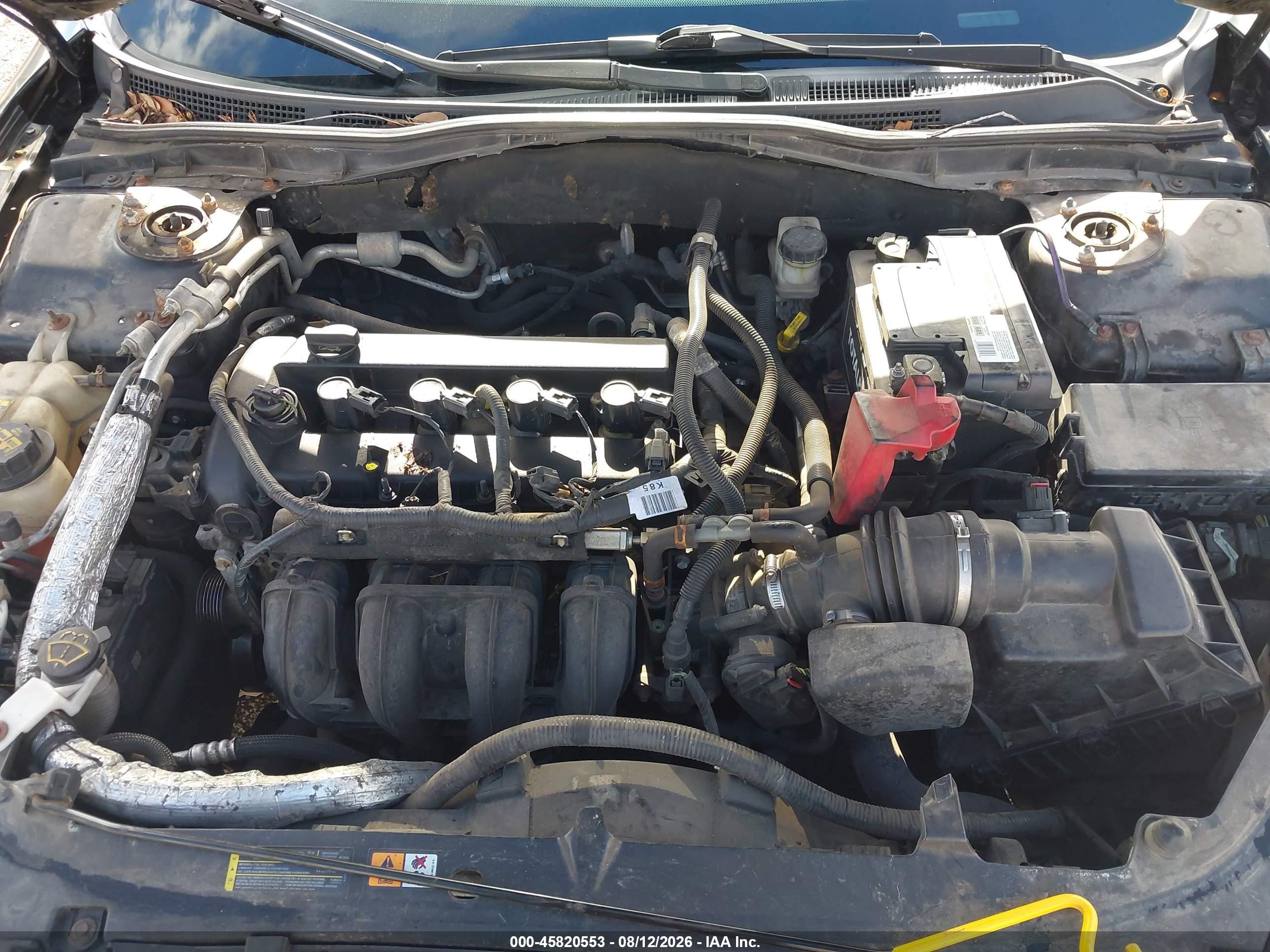 2012 Ford Fusion S Black vin: 3FAHP0GA5CR449892