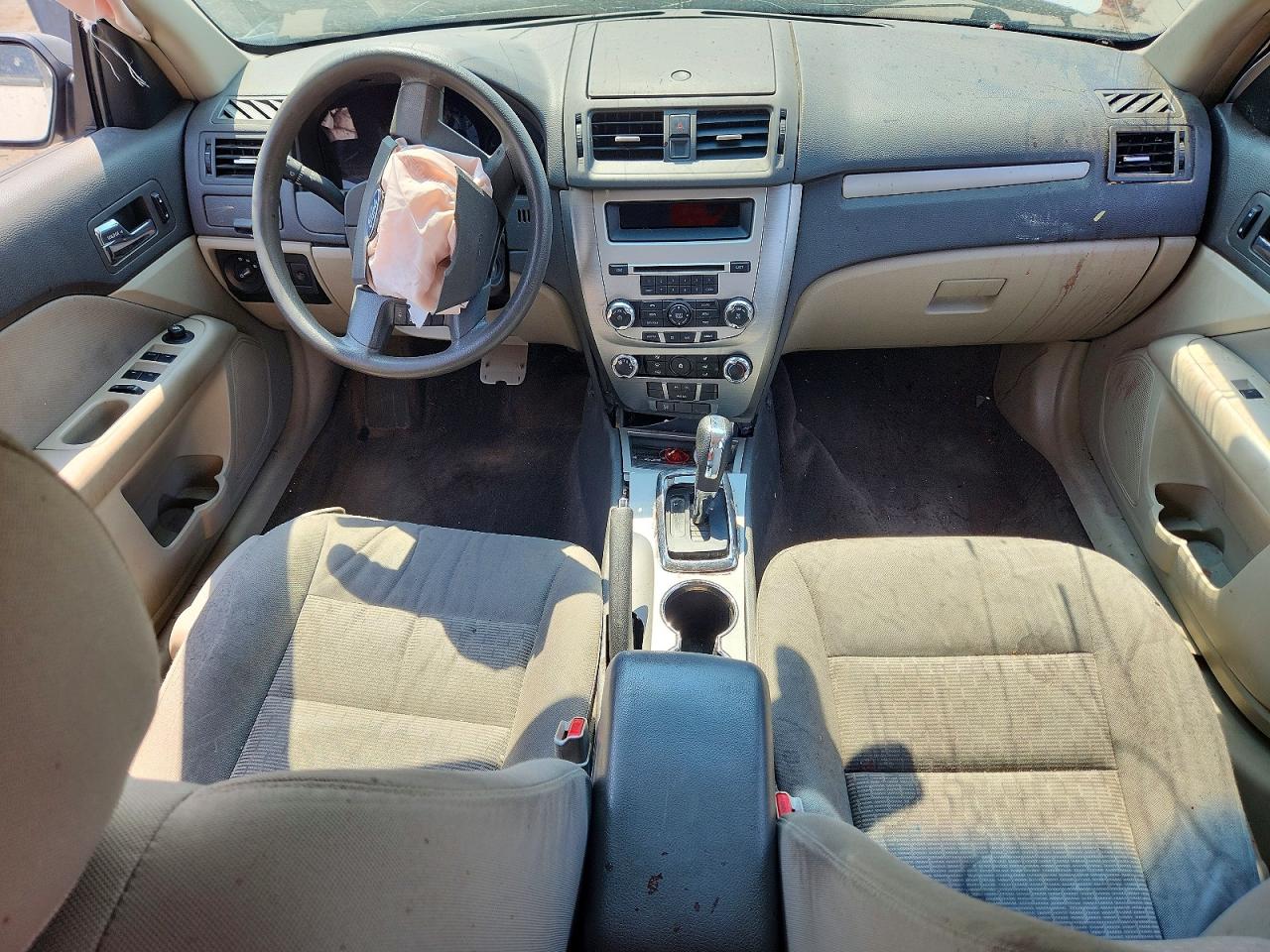 2012 Ford Fusion S White vin: 3FAHP0GA6CR310239