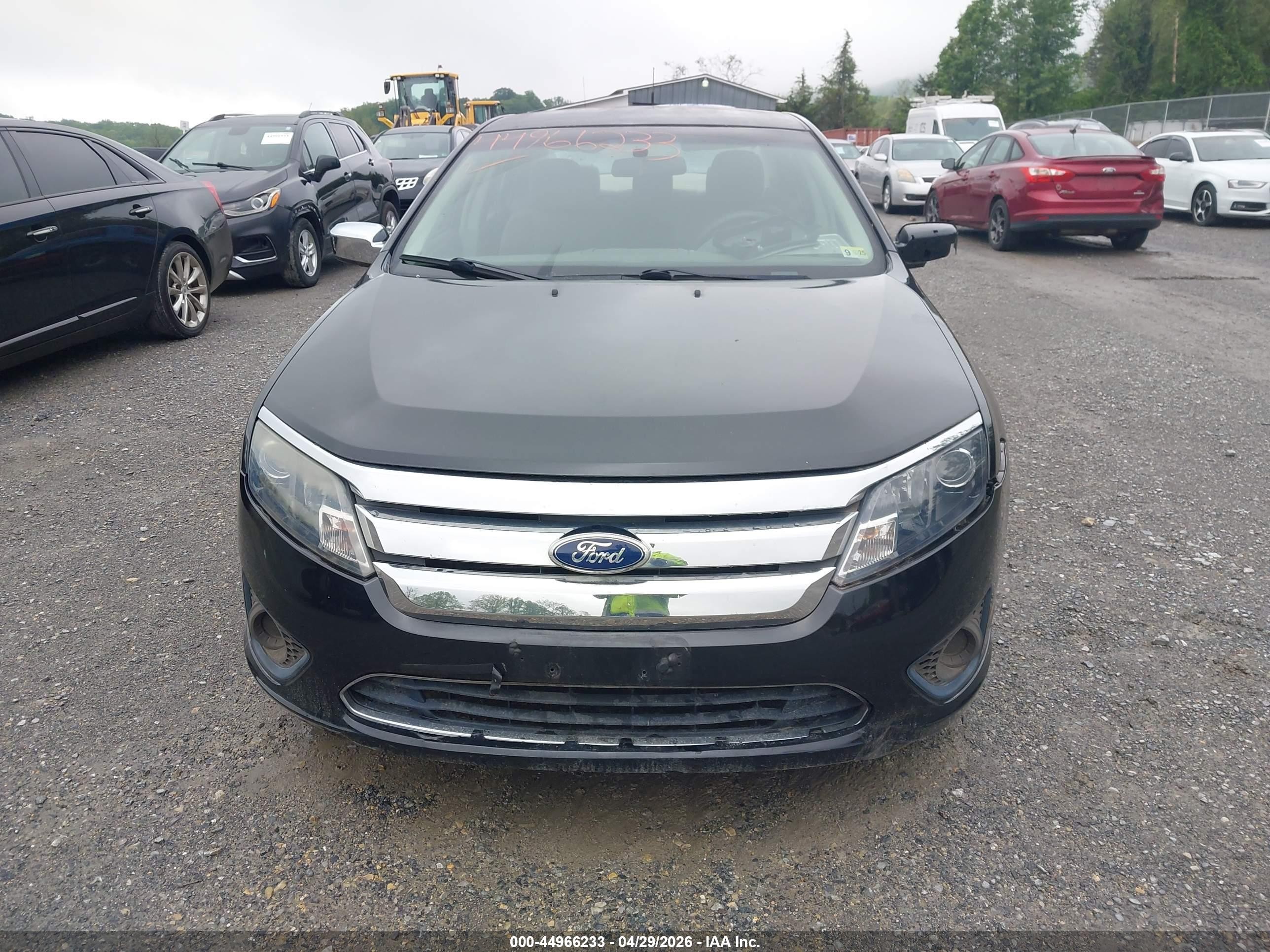 2010 Ford Fusion S Black vin: 3FAHP0GA7AR364971