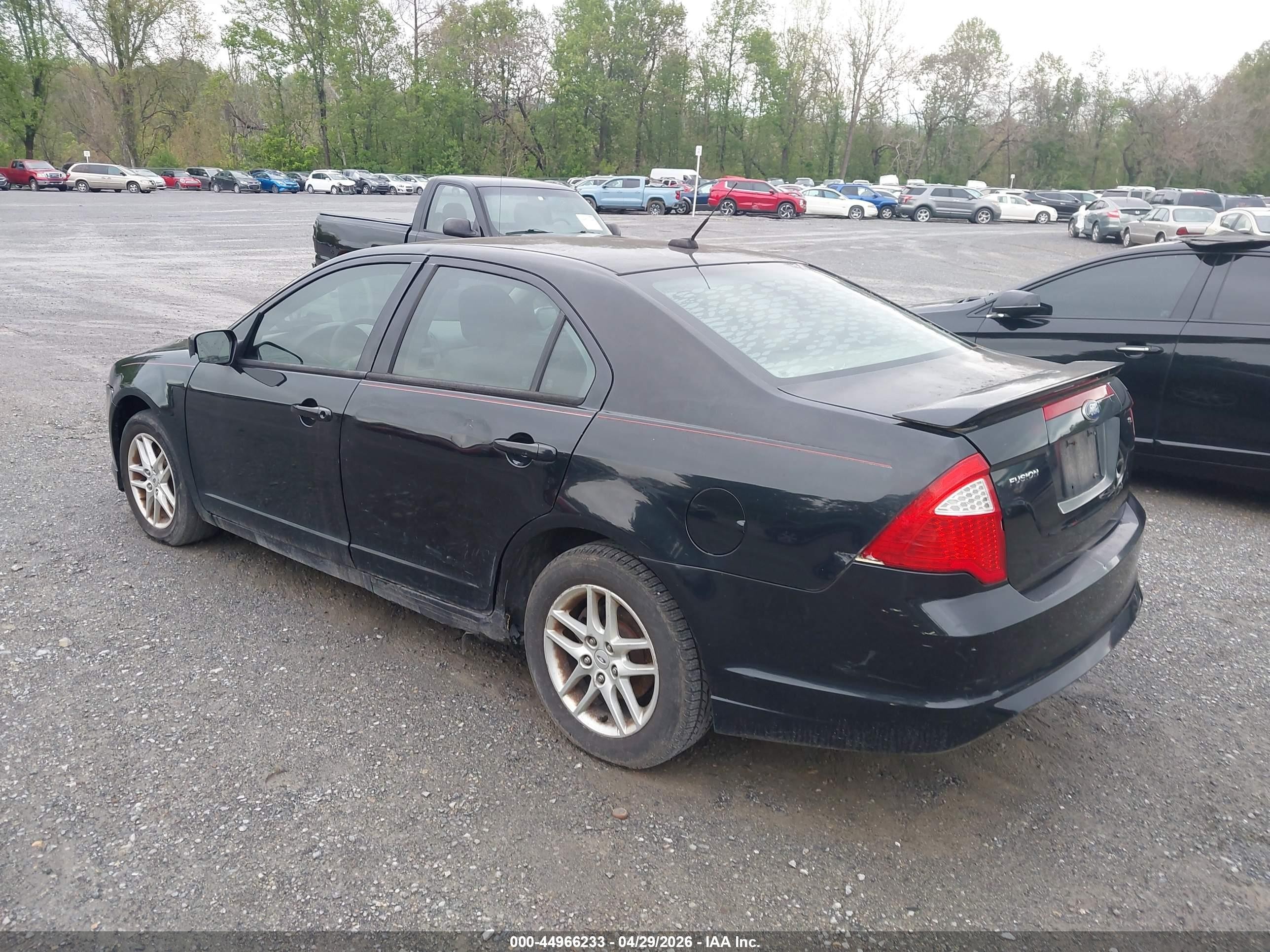 2010 Ford Fusion S Black vin: 3FAHP0GA7AR364971