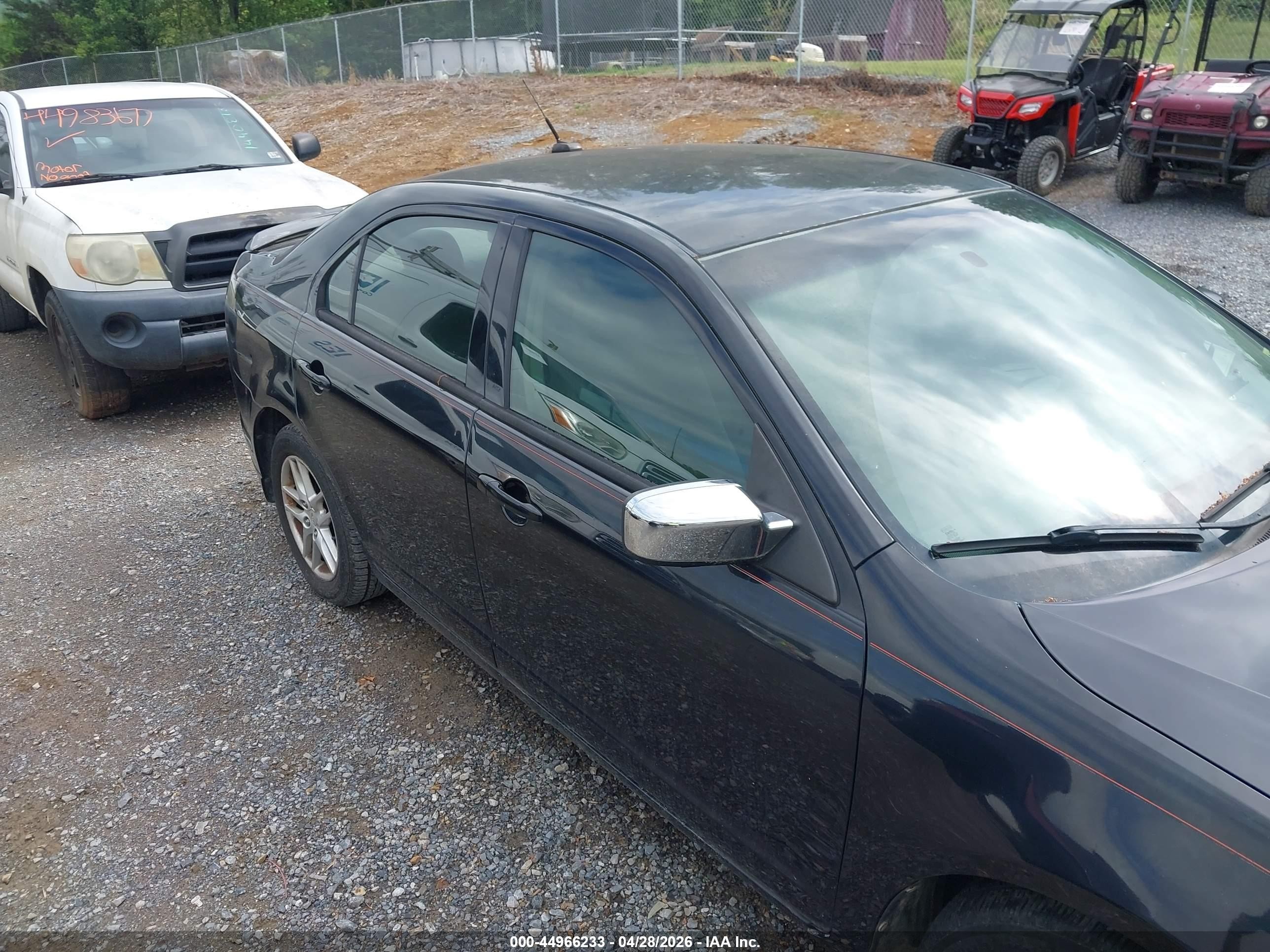 2010 Ford Fusion S Black vin: 3FAHP0GA7AR364971