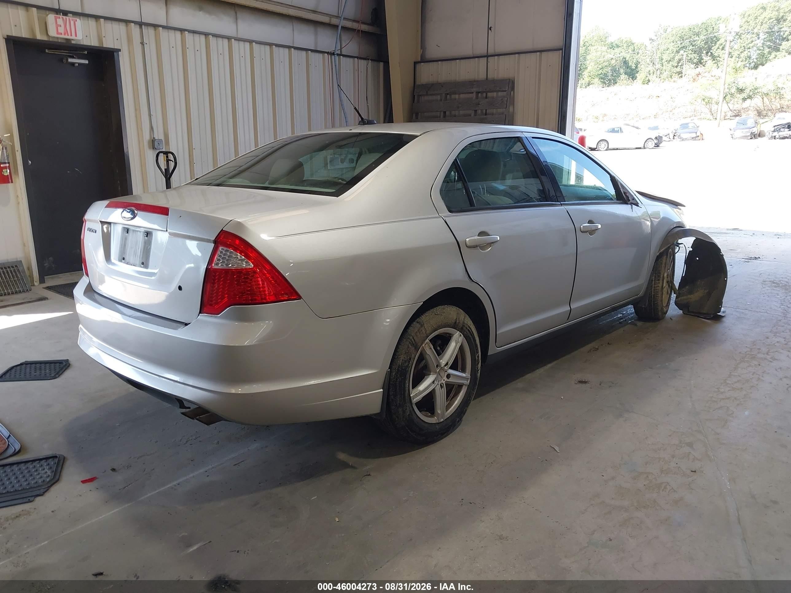 2011 Ford Fusion S Silver vin: 3FAHP0GA7BR327954