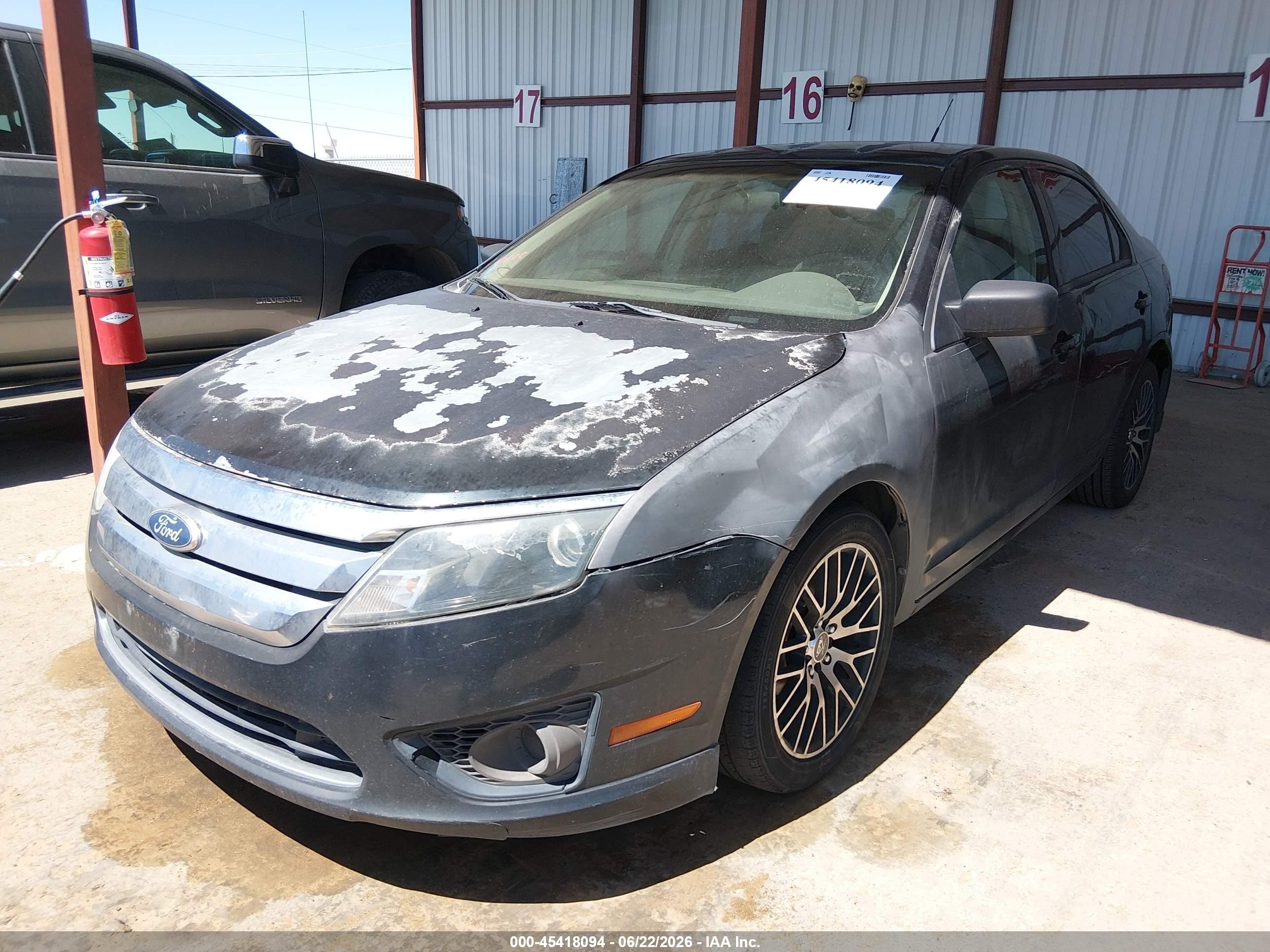 2010 Ford Fusion S Black vin: 3FAHP0GA8AR375851