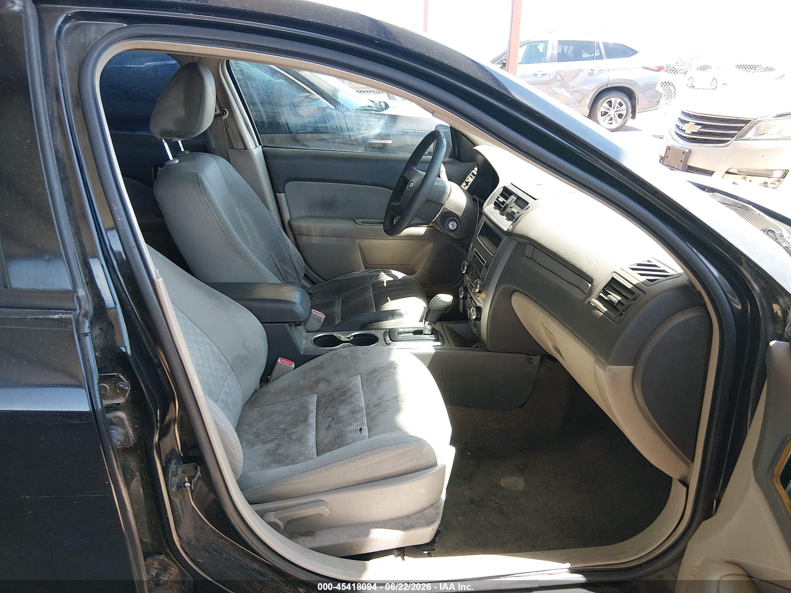 2010 Ford Fusion S Black vin: 3FAHP0GA8AR375851