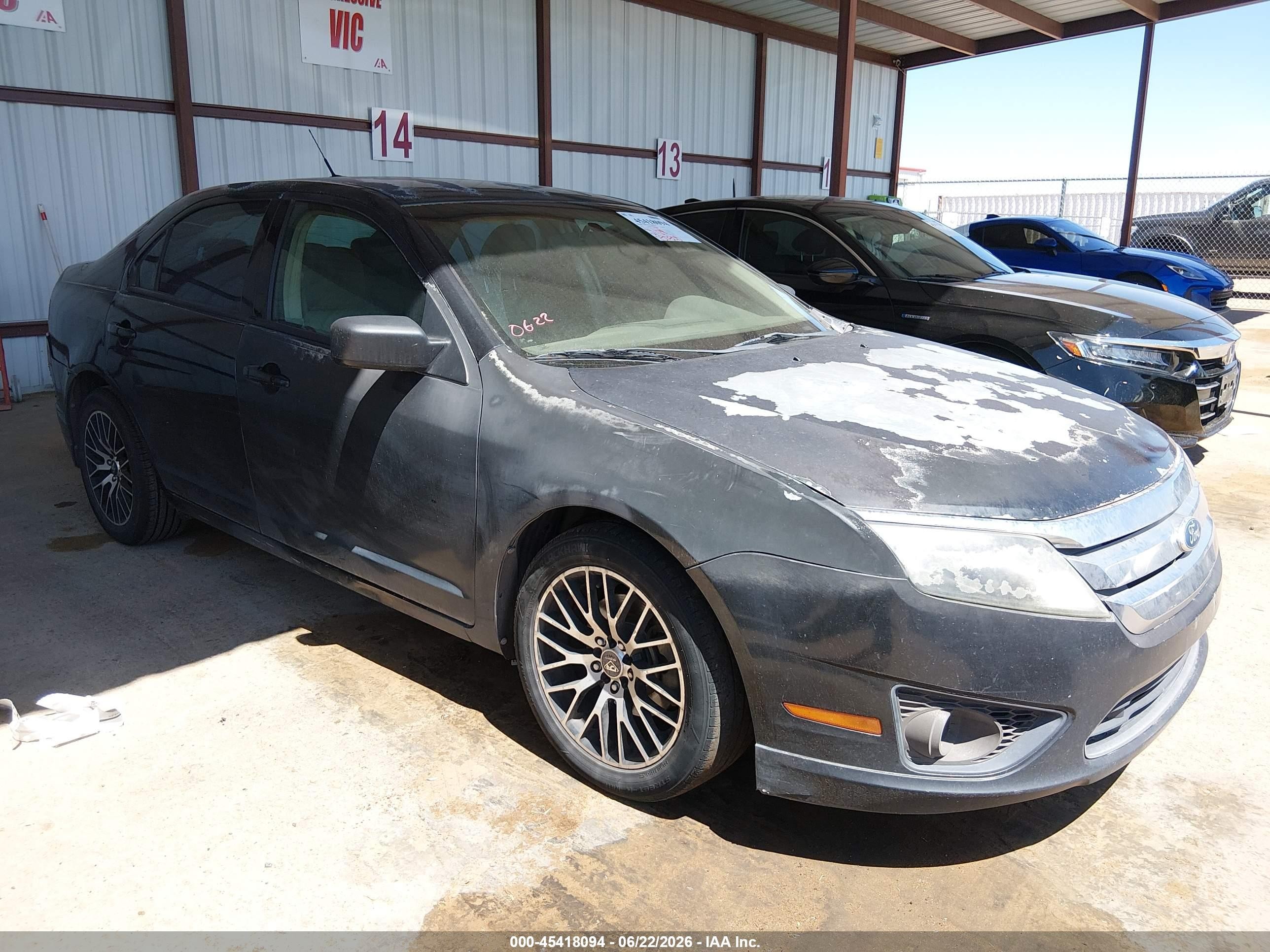 2010 Ford Fusion S Black vin: 3FAHP0GA8AR375851