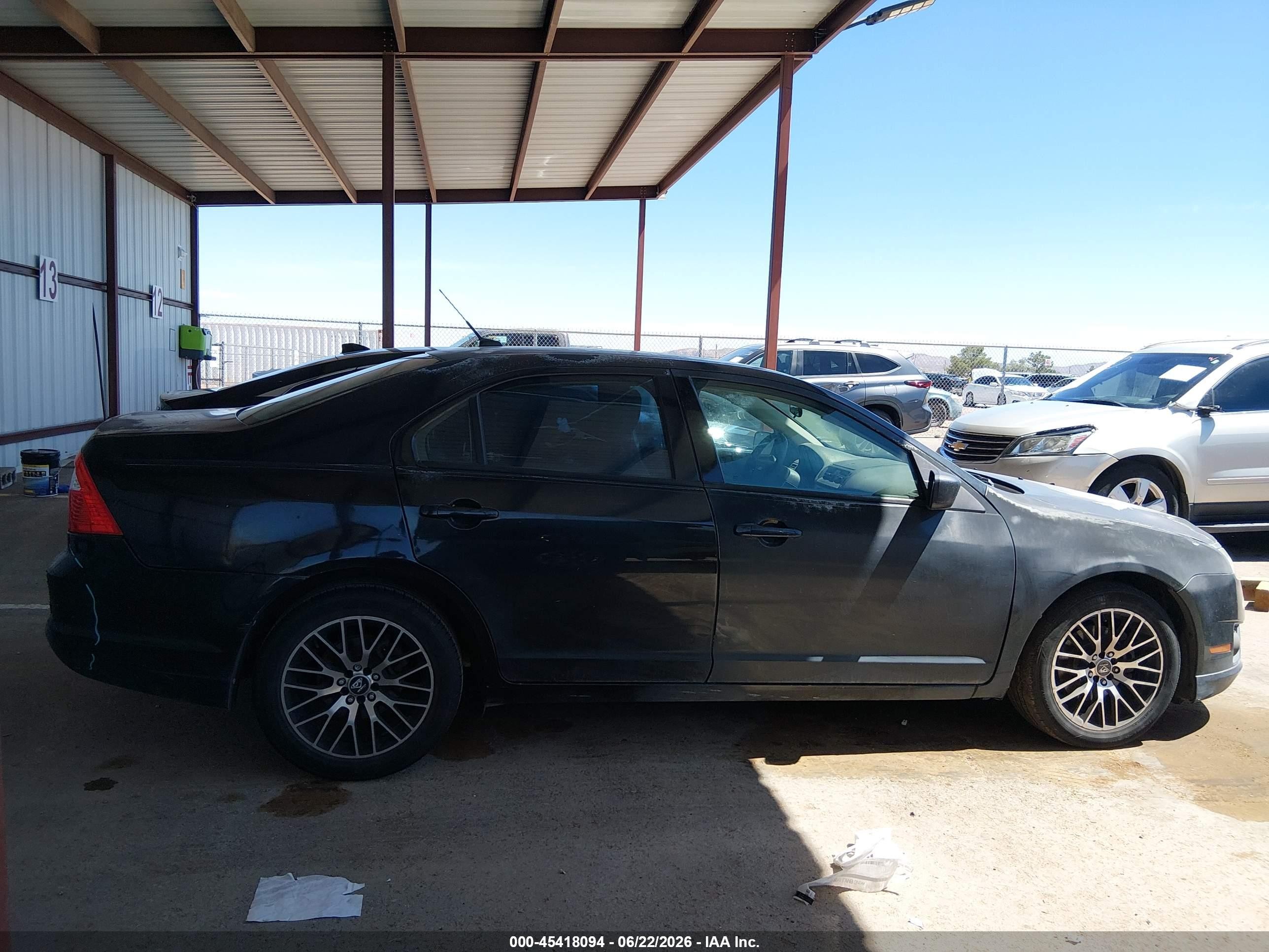 2010 Ford Fusion S Black vin: 3FAHP0GA8AR375851