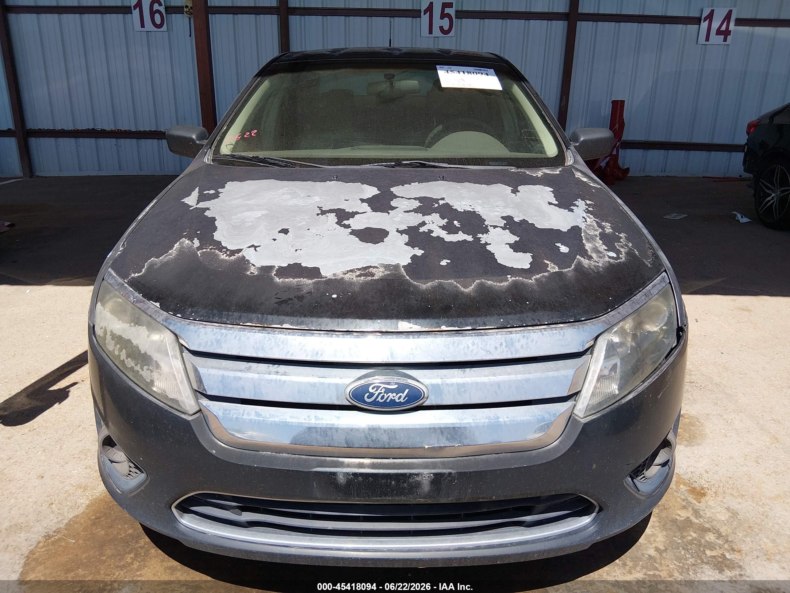 2010 Ford Fusion S Black vin: 3FAHP0GA8AR375851