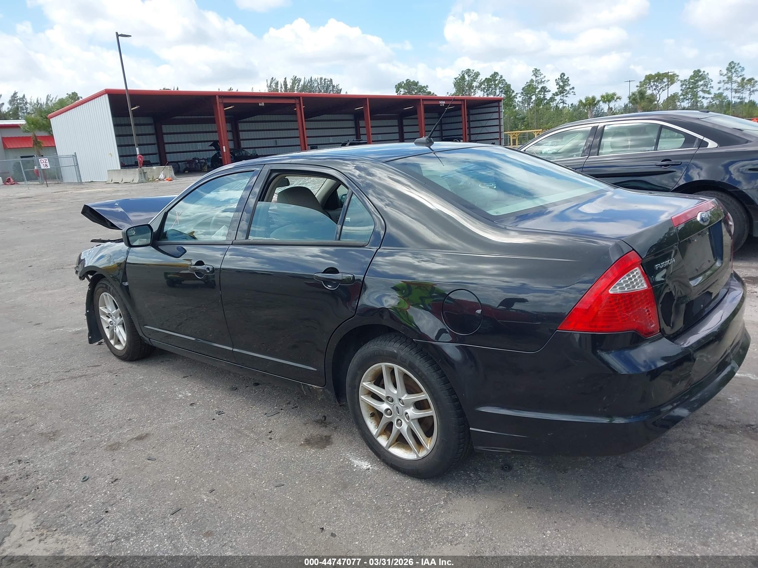 2011 Ford Fusion S Black vin: 3FAHP0GA8BR302027