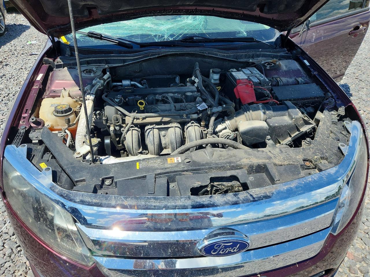 2012 Ford Fusion S Maroon vin: 3FAHP0GA8CR408964