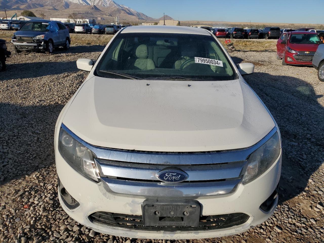 2011 Ford Fusion S White vin: 3FAHP0GA9BR239925