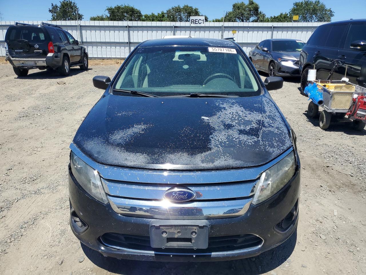 2012 Ford Fusion S Black vin: 3FAHP0GAXCR138037