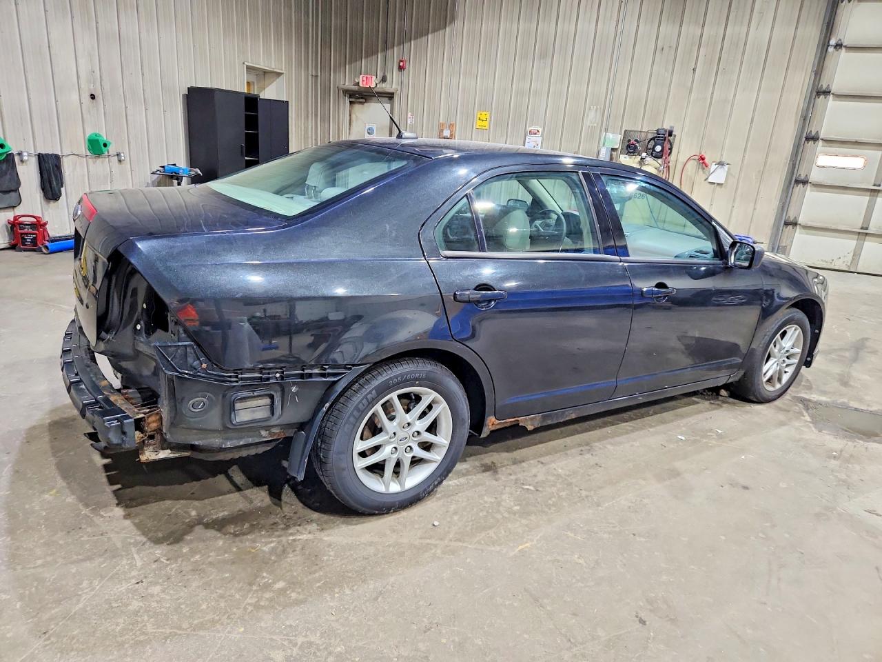 2012 Ford Fusion S Black vin: 3FAHP0GAXCR314066