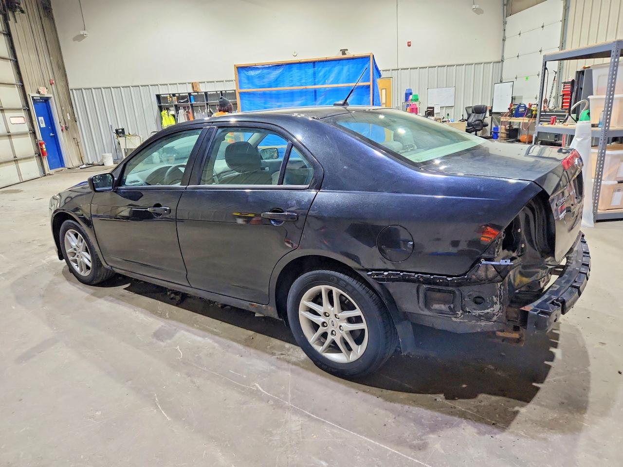 2012 Ford Fusion S Black vin: 3FAHP0GAXCR314066
