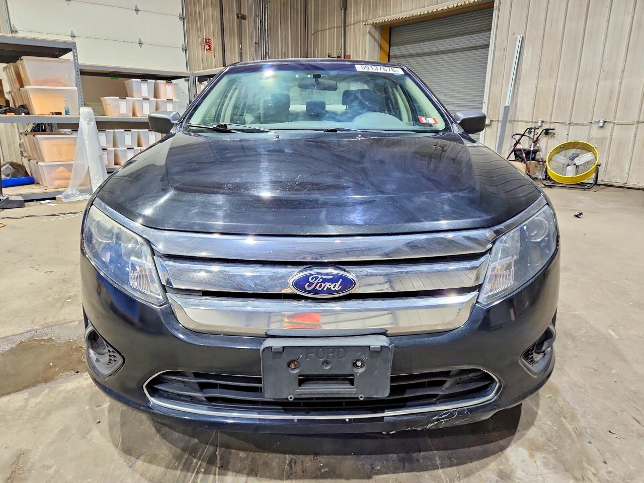 2012 Ford Fusion S Black vin: 3FAHP0GAXCR314066