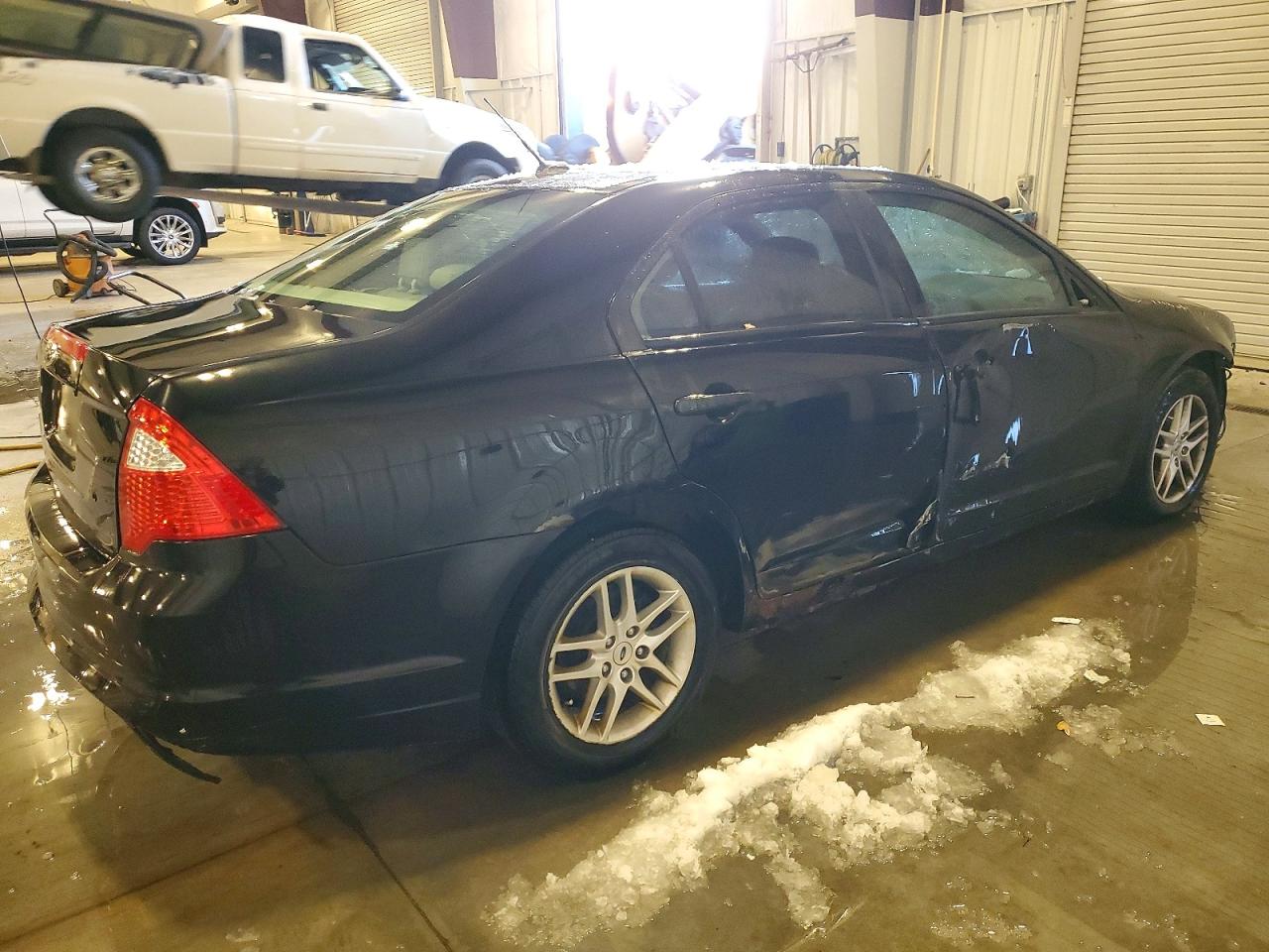 2012 Ford Fusion S Black vin: 3FAHP0GAXCR353529